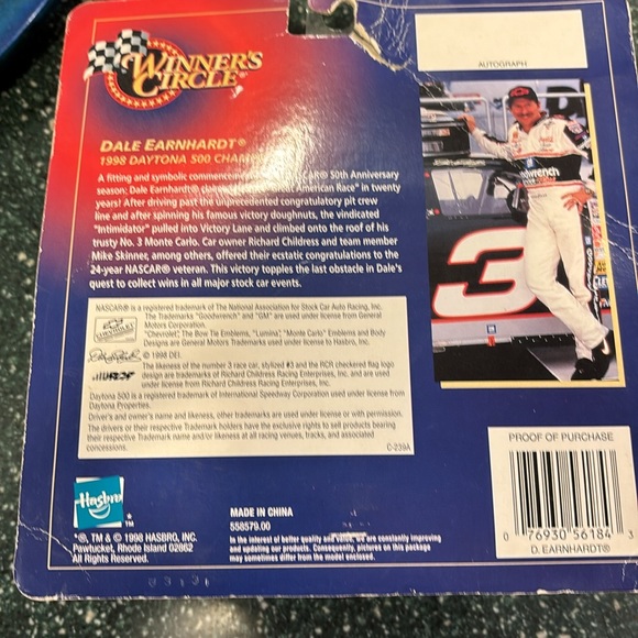 Hasbro Winner’s Circle Dale Earnhardt Victory Celebration Daytona 500 Car - Picture 4 of 4